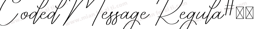 Coded Message Regula字体转换